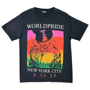 Limited Edition Madonna World Pride 2019 NYC Collector’s Black T-Shirt Tee sz M